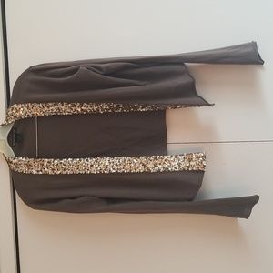 Gold Hawk Sequined top